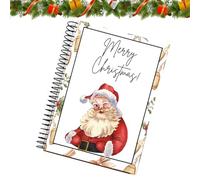 Christmas GIF t Card Book, Happy Christmas Festive Organizer Holder, 5x7 inches DIY Spiral Bound GiftCard Book, Personalized Birthday Party Favors for School Celebration Party College Home Family