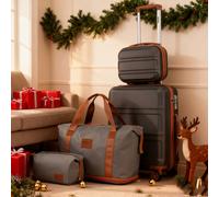 Christmas Gift 4PCS Suitcase Travel Set ABS Hard Shell Luggage &Travel Bags