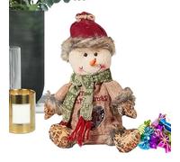 Christmas Gift Bag | 3D Santa Claus Snowman Reindeer Party Bag | Reusable Zipper Bag for Fruit Candy Snacks Christmas Party