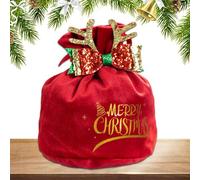 Christmas Gift Bag Bet - Reusable Santa Gift Bag with Drawstring Bag