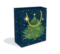 Christmas Gift Bag Celestial Trees Medium - Designer Artwork by Catherine Rowe