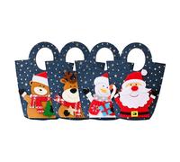 Christmas Gift Bag - Snowman Christmas Denim Shoulder Bags | Cute Award Bag Cake Chocolates Beer Bottles Decoration Children Adults Home Holiday Wedding Carnival