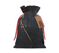 Christmas Gift Bags â€“ Enchanted Plant Leaves Festive Gift Bags with Drawstring, for Holiday Presents, Party Favors & Merry Celebrations