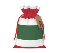 Christmas Gift Bags â€“ Flag of Hungary Festive Gift Bags with Drawstring, for Holiday Presents, Party Favors & Merry Celebrations