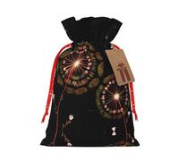 Christmas Gift Bags – Starry Dandelion Festive Gift Bags with Drawstring, for Holiday Presents, Party Favors & Merry Celebrations