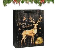 Christmas Gift Bags, Reusable Portable Foldable Carry Bag - Festive Goodie Packaging Bags for Sweets Chocolate Jewellery Children Teenagers Adults Party Shopping Travel