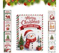 Christmas Gift Card Book, Merry Christmas DIYs Gift Card Booklet (7 pages) | Fun College Survival Gif t Cards Book Holder, Spiral-Bound Merry Christmas Cards, for Family, Friends, Students, Holiday