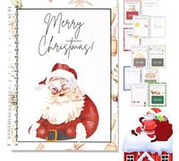 Christmas Gift Card Book - Surprises On Every Page, 5x7'' DIY Spiral-Bound,College Survival ChristmasGift Card Book Holder, Personalized Xmas Gifts for Friends, Students Graduation (Santa Claus)