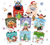 Christmas Gift Card Holders 8 Pack, Creative Gift Card Presentation | 8 Assorted Christmas Designs, Holiday Gift Ideas for Giving Gift Card or Money, Fun Gifting Ideas for Women Men Kids