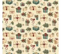 Christmas Gift Colourful Festive Pattern Chocolate Transfer Sheet A4 Size for White Chocolate (2 Sheets)