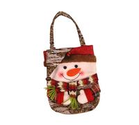 Christmas Gift Tote, Snowman Pattern, Sturdy Handles | Lightweight non woven, reusable design, holds multiple items, great for exchange, party favor bag
