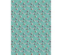 Christmas Gift Wrap Printed Wraping Paper - 5 Sheets + Tags - Puppy Present
