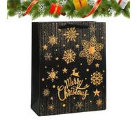 Christmas Gift Wrapping Bag - Portable Christmas Reusable - Festive Packaging Carry Bags - for Party New Year Celebration Sweets Chocolate Pastry Jewellery Children Teenagers Awakening