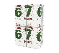 Christmas Gift Wrapping Paper - Vintage Funny Festive Roll 67cm Wide Gift Wrapping Paper With Christmas Memes | Secret Santa Claus Joke Presents A Pack To Celebrate The Party P