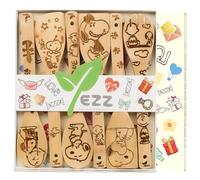 Christmas Gifts, 5 Piece Wooden Utensils for Cooking, Wooden Kitchen Accessories Cute and Practical Spoon & Spatula Utensils Set for Women,Cooking Gifts,Housewarming Present (Cute Dogs)