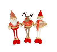 Christmas Gifts 98476 Christmas Figurine with 3 Assorted Red, 55 cm