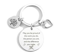 Christmas Gifts Appreciation Keychains Positive Gifts,Inspirational Gifts for Women,Keyring Keychains Gifts,Gifts for Teacher Nurses Colleague Employee Friend Volunteer Social Worker Mentor