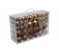 Christmas gifts, Christmas tree plastic baubles, bronze, 100x