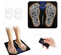 Christmas Gifts Electric Foot Massager Relaxing Feet with Rechargeability Reduce Swelling in Feet & Ankles,Folding Portable Massage mat with 8 Modes 19 Intensities,TENS & EMS for Pain and Circulation