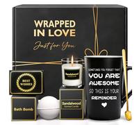Christmas Gifts for Men Women Unique Black Spa Relaxation Basket Set
