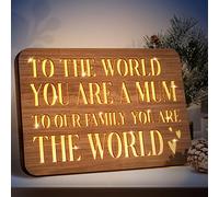 Christmas Gifts for Mum - Mum Christmas Gifts from Daughter Son, Engraved Night Light with Touching Words, Mothers Day Thanksgiving Birthday Gifts for Mum, New Mum, Mother in Law
