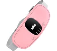 Christmas Gifts for Women, iDOO Period Pain Relief Heating Pad Belt, Portable Rechargeable Period Cramp Heat Pad for Back & Stomach Cramps, 3 Heat/Vibration Modes, Auto Shut-Off, Pink