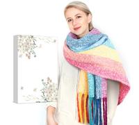 Christmas Gifts for Women Ladies Scarf: Womens Scarf Gifts for Women Blanket Cashmere Scarf, Shawls and Wraps Women Chunky Winter Scarf Secret Santa Xmas Gifts for Women Her Mum Stocking Fillers Women