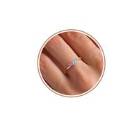 Christmas Gifts for Women Stocking Stuffers Birthstone Rings for Women Gold Rings for Women Non Tarnish with Birthstone 21st Birthday Gifts for Her Daughter Sister Christmas Jewelry, Gemstone, No