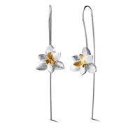 Christmas GiftsSpringlight S925 Sterling Silver Drop Earrings Elegant Orchid Flower Fashion Dangle Earring Handmade Jewellery Personalised Gifts, Birthday Gifts for Women, Gifts for Her.