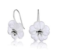 Christmas GiftsSpringlight S925 Sterling Silver Drop Earrings Flower in The Rain Crystal Dangle Earrings Personalised Gifts, Birthday Gifts for Women, Gifts for Her.(Antique Silver)