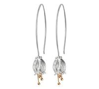 Christmas GiftsSpringlight S925 Sterling Silver Drop Earrings Natural Fresh Bell Flower Dangle Earrings Handmade Jewelry Personalised Gifts, Birthday Gifts for Women, Gifts for Her.