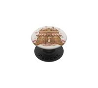 Christmas Gingerbread Bakery Peppermints Cottage Baking PopSockets Adhesive PopGrip