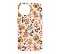 Christmas Gingerbread Cookies Candy Cane Holiday Mistletoe Case for iPhone 14