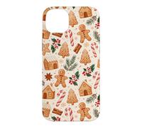 Christmas Gingerbread Cookies Candy Cane Holiday Mistletoe Case for iPhone 14 Plus
