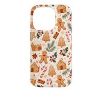 Christmas Gingerbread Cookies Candy Cane Holiday Mistletoe Case for iPhone 14 Pro