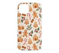 Christmas Gingerbread Cookies Candy Cane Holiday Mistletoe Case for iPhone 15 Plus