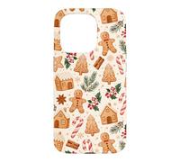 Christmas Gingerbread Cookies Candy Cane Holiday Mistletoe Case for iPhone 15 Pro