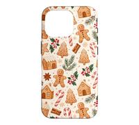 Christmas Gingerbread Cookies Candy Cane Holiday Mistletoe Case for iPhone 16 Pro