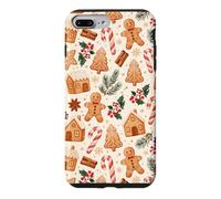 Christmas Gingerbread Cookies Candy Cane Holiday Mistletoe Case for iPhone 7 Plus/8 Plus