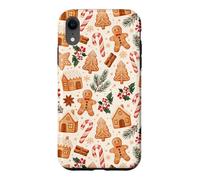 Christmas Gingerbread Cookies Candy Cane Holiday Mistletoe Case for iPhone XR