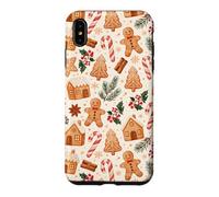 Christmas Gingerbread Cookies Candy Cane Holiday Mistletoe Case for iPhone XS Max