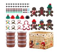 Christmas Gingerbread Craft Kits,Air Dry Clay Christmas Crafts | Home Decorations for Apartment Birthday Home School Classroom Offices Party Thanksgiving Dormitory Winter