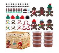 Christmas Gingerbread Craft Sets for Adults - Christmas Crafts with Air-Drying Modelling Clay - Home Accessories for Home Birthday Home School Classroom Office Party Dormitory