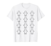 Christmas Gingerbread Friends for Colouring/Coloring in T-Shirt