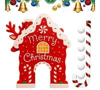 Christmas Gingerbread Golf, Christmas Gingerbread Game Set, Interactive Golf Toy Set, for Party Holiday Gathering Outdoor Indoor Living Room Camping Picnic Family Yard Celebration