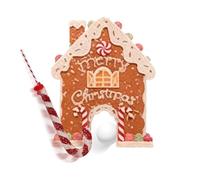 Christmas Gingerbread Golf Game - Wooden Mini Golf Toy Set , Festive Indoor Outdoor Activity Kit | Holiday Party Family Fun Game For Adults Kids Living Room Events Celebration Gatherings Seasonal Deco