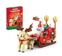 Christmas Gingerbread House Courtyard Mini Building Set, Christmas Building Blocks Gift Set, Christmas Village Building Block Toy, Festive Gift Box for Christmas Decor and Holiday Play(360PCS)