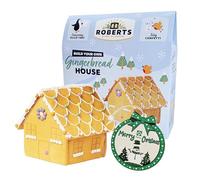 Christmas Gingerbread House Gift Set - Build & Decorate Your Own Festive Gingerbread House with Assorted Sweets 616g & Topline Tree Ornament. Pre-Shaped, No Baking. Christmas Gifts for Kids