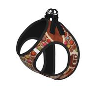 Christmas Gingerbread Like Village House Print Harness Leash Set For Cats And Dogs, Reflective Adjustable, Soft Breathable Mesh Vest With Escape-Proof Lead, For Small Pets And Kitten Puppies