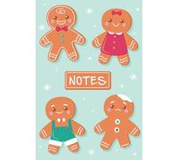Christmas Gingerbread Man Notes Notebook 6x9 100 Lined Pages Notepad Diary Journal: Perfect Gift For Christmas
